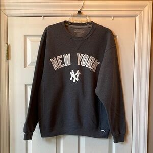 Stitches Gray Crewneck Sweatshirt with Iconic New York Design